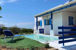 Blue and White Paros private house